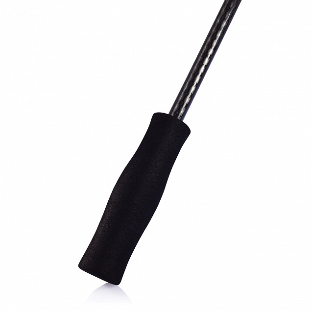 Зонт-трость антишторм  Deluxe 30", черный с логотипом  заказать по выгодной цене в кибермаркете AvroraStore