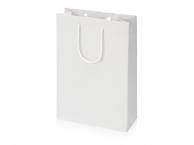 Пакет подарочный Imilit T, белый с логотипом  заказать по выгодной цене в кибермаркете AvroraStore