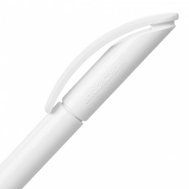 Ручка шариковая Prodir DS3 TPP Antibacterial, белая с логотипом  заказать по выгодной цене в кибермаркете AvroraStore