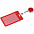 Чехол для пропуска с ретрактором Devon, красный с логотипом  заказать по выгодной цене в кибермаркете AvroraStore