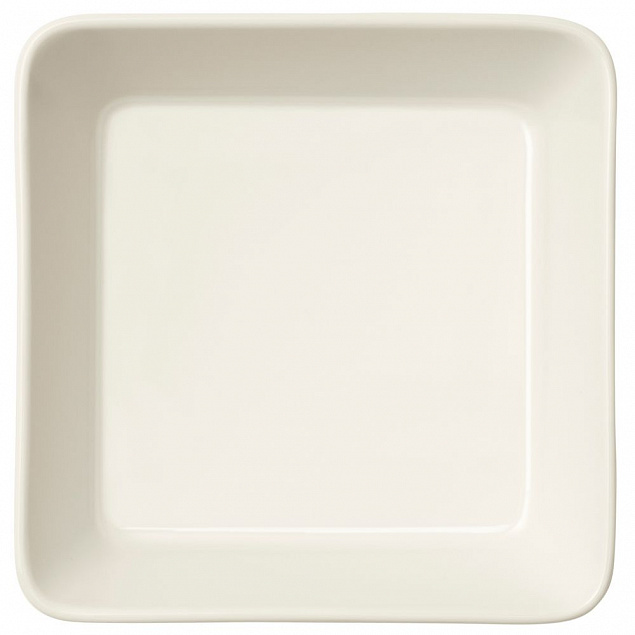 Тарелка Teema, квадратная, белая с логотипом  заказать по выгодной цене в кибермаркете AvroraStore