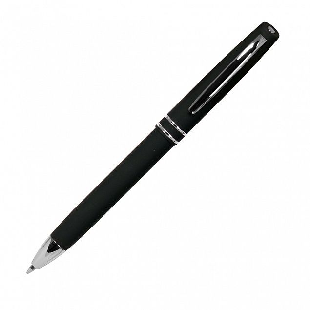 Шариковая ручка Consul, черная/1 с логотипом  заказать по выгодной цене в кибермаркете AvroraStore