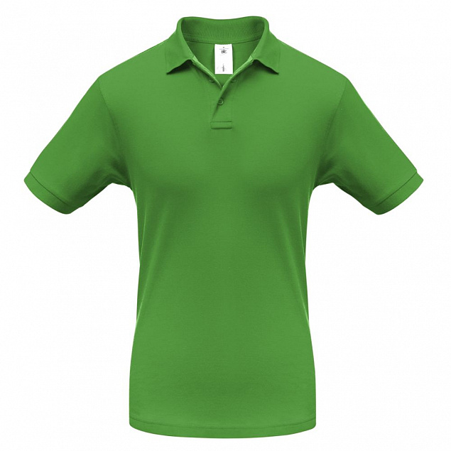 Рубашка поло Safran зеленое яблоко с логотипом  заказать по выгодной цене в кибермаркете AvroraStore