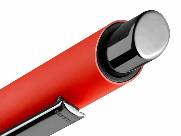 Металлическая шариковая ручка «Ellipse gum» soft touch с зеркальной гравировкой с логотипом  заказать по выгодной цене в кибермаркете AvroraStore