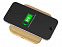 USB-хаб с беспроводной зарядкой из бамбука «Plato», 5 Вт с логотипом  заказать по выгодной цене в кибермаркете AvroraStore