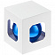 Елочный шар Finery Gloss, 8 см, глянцевый синий с логотипом  заказать по выгодной цене в кибермаркете AvroraStore