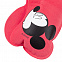 Надувная подушка под шею в чехле Mr. and Mrs. Mouse, красная с логотипом  заказать по выгодной цене в кибермаркете AvroraStore