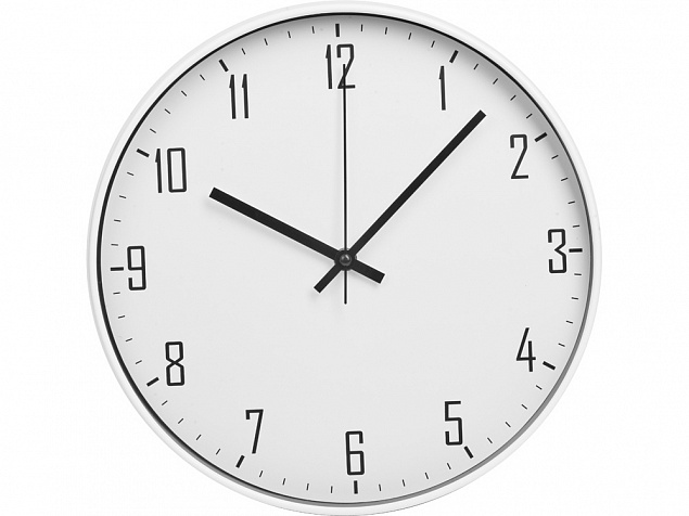 Пластиковые настенные часы «Carte blanche» с логотипом  заказать по выгодной цене в кибермаркете AvroraStore