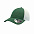 Бейсболка "Campus", белый/зеленый, 100%нейлон, 100% полиэстер, 244 г/м2 с логотипом  заказать по выгодной цене в кибермаркете AvroraStore