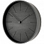 Часы настенные Plato, черное дерево с логотипом  заказать по выгодной цене в кибермаркете AvroraStore