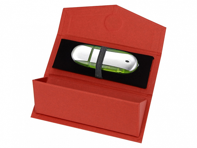 Подарочная коробка для флеш-карт треугольная, серый с логотипом  заказать по выгодной цене в кибермаркете AvroraStore