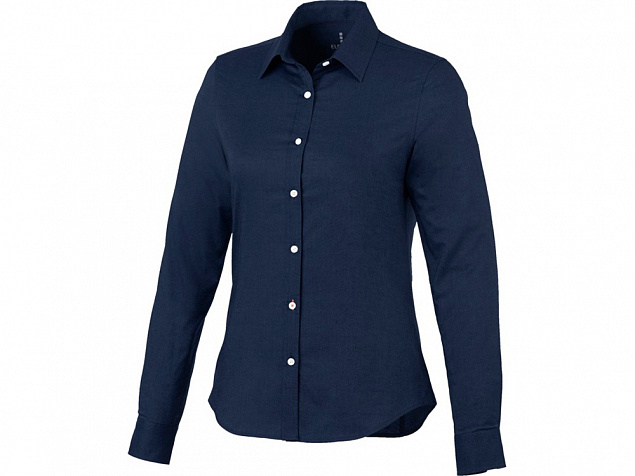Женская рубашка с длинными рукавами Vaillant, темно-синий с логотипом  заказать по выгодной цене в кибермаркете AvroraStore