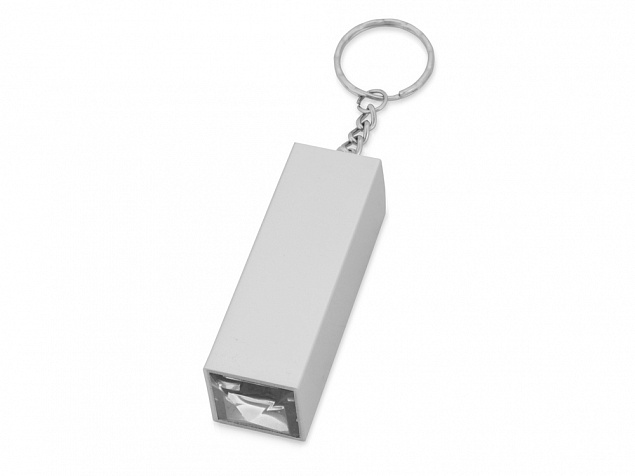 Брелок с маникюрным набором, серебристый/прозрачный с логотипом  заказать по выгодной цене в кибермаркете AvroraStore