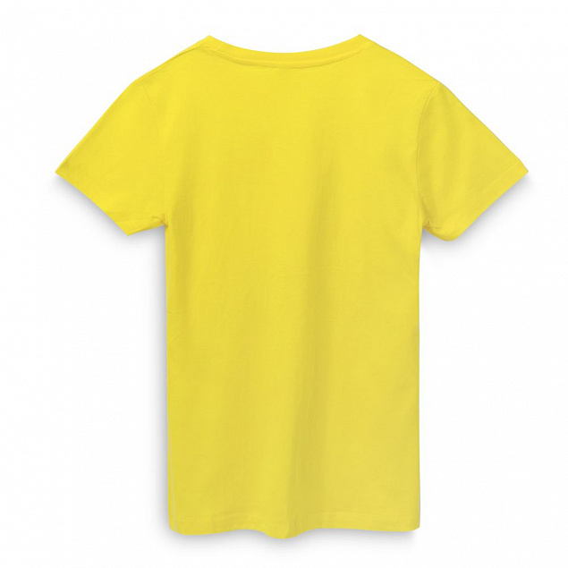Футболка женская REGENT WOMEN, лимонно-желтая с логотипом  заказать по выгодной цене в кибермаркете AvroraStore