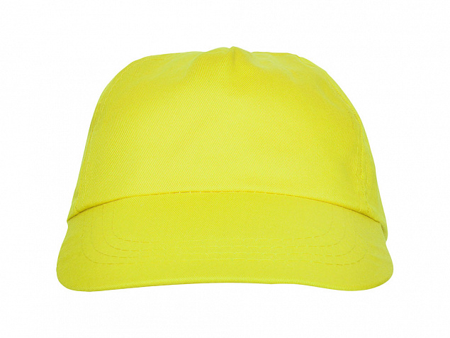 Бейсболка Basica, желтый с логотипом  заказать по выгодной цене в кибермаркете AvroraStore
