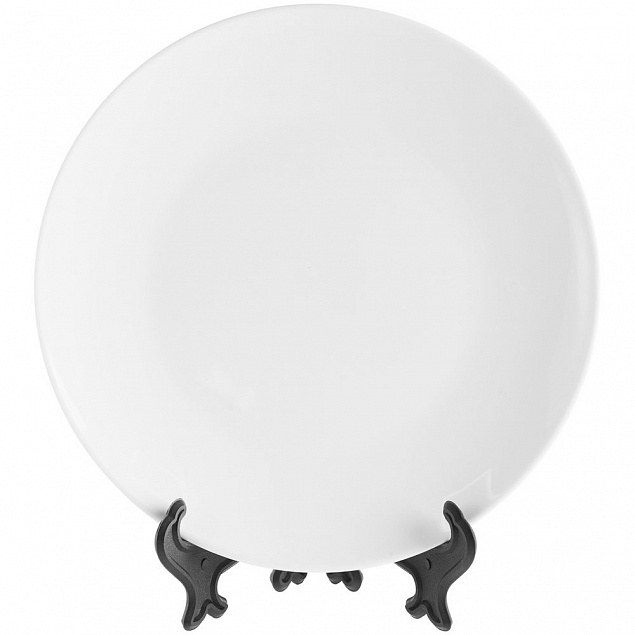 Тарелка Wonder для сублимационной печати, белая с логотипом  заказать по выгодной цене в кибермаркете AvroraStore