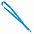 Ланъярд NECK, голубой, полиэстер, 2х50 см с логотипом  заказать по выгодной цене в кибермаркете AvroraStore