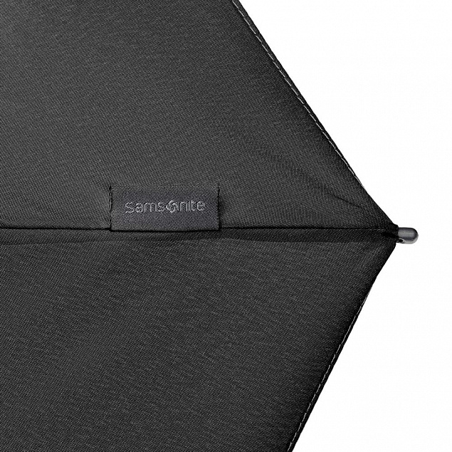 Складной зонт Alu Drop S, 4 сложения, автомат, черный с логотипом  заказать по выгодной цене в кибермаркете AvroraStore