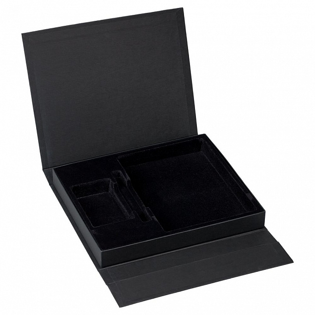 Коробка Status под ежедневник, аккумулятор и ручку, черная с логотипом  заказать по выгодной цене в кибермаркете AvroraStore
