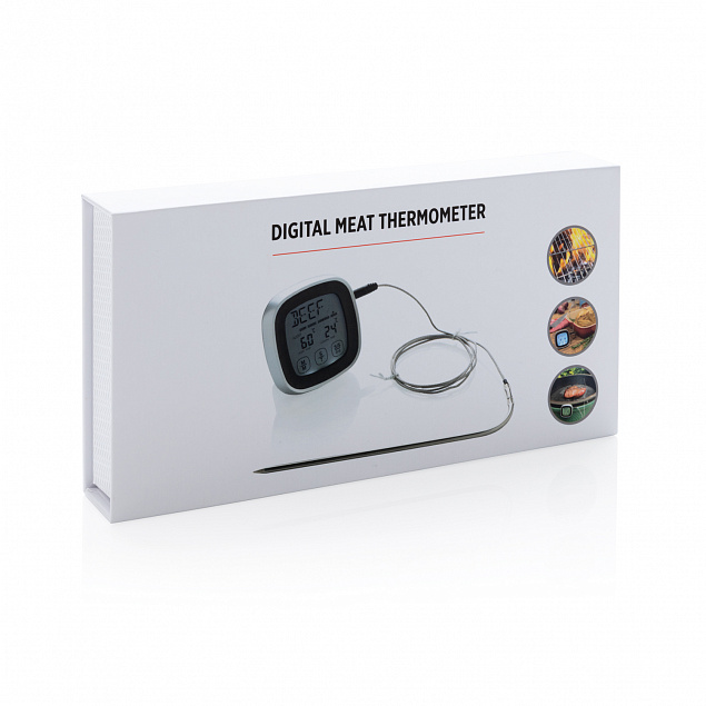 Цифровой термометр для мяса с логотипом  заказать по выгодной цене в кибермаркете AvroraStore
