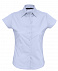 Рубашка женская с коротким рукавом EXCESS, голубая с логотипом  заказать по выгодной цене в кибермаркете AvroraStore