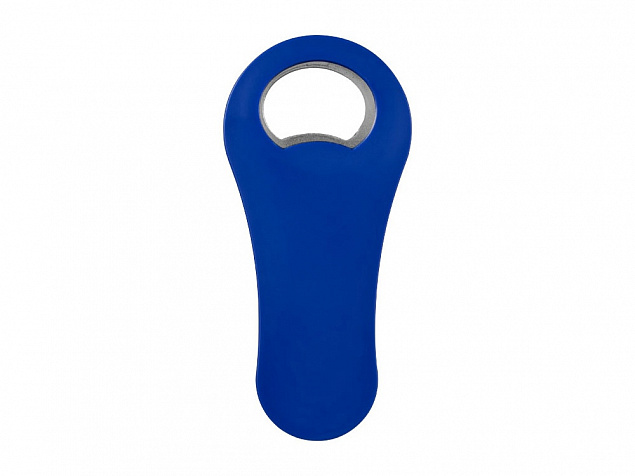 Магнитная открывалка для бутылок Rally, синий классический с логотипом  заказать по выгодной цене в кибермаркете AvroraStore