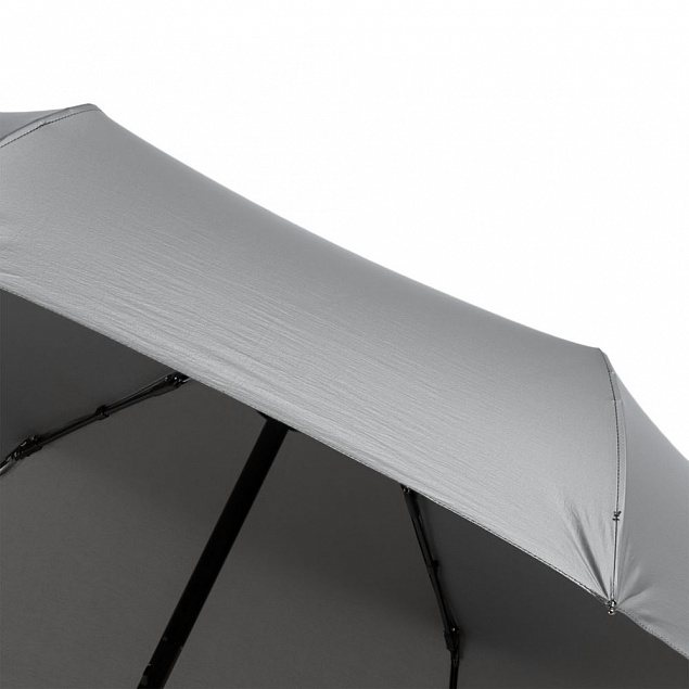 Зонт складной ironWalker, серебристый с логотипом  заказать по выгодной цене в кибермаркете AvroraStore