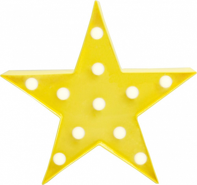 Светильник светодиодный «Звезда» с логотипом  заказать по выгодной цене в кибермаркете AvroraStore