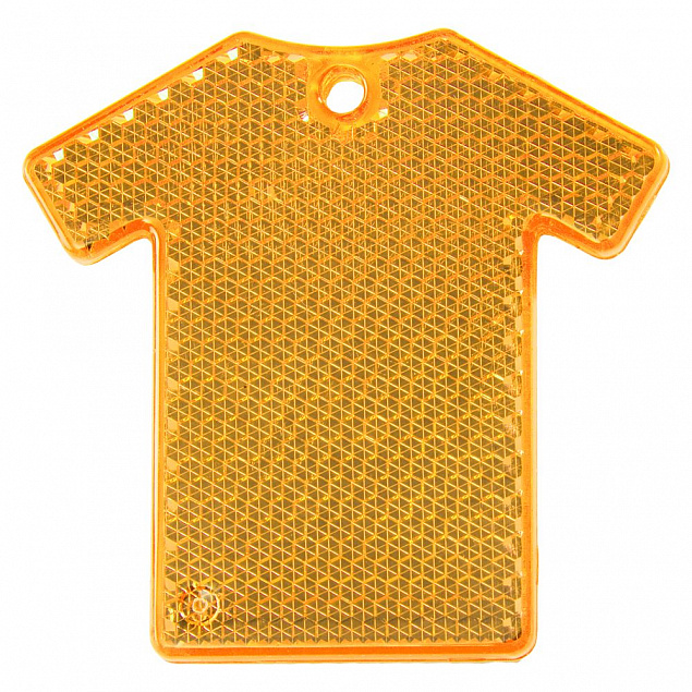 Светоотражатель «Футболка», оранжевый с логотипом  заказать по выгодной цене в кибермаркете AvroraStore