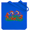 Холщовая сумка Tigerdance, ярко-синяя с логотипом  заказать по выгодной цене в кибермаркете AvroraStore
