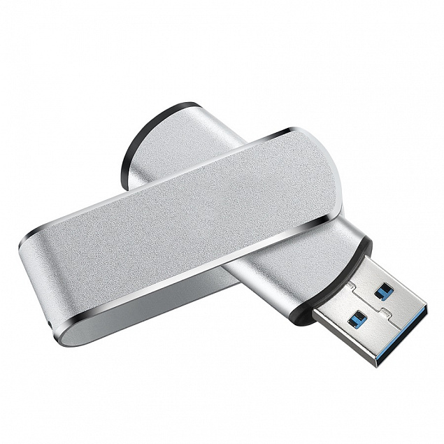 USB flash-карта 16Гб, алюминий, USB 3.0 с логотипом  заказать по выгодной цене в кибермаркете AvroraStore