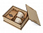 Подарочный набор с кофе, чашками в деревянной коробке Кофебрейк с логотипом  заказать по выгодной цене в кибермаркете AvroraStore