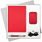 Подарочный набор Portobello/Rain красный (Ежедневник недат А5, Ручка, Power Bank) с логотипом  заказать по выгодной цене в кибермаркете AvroraStore