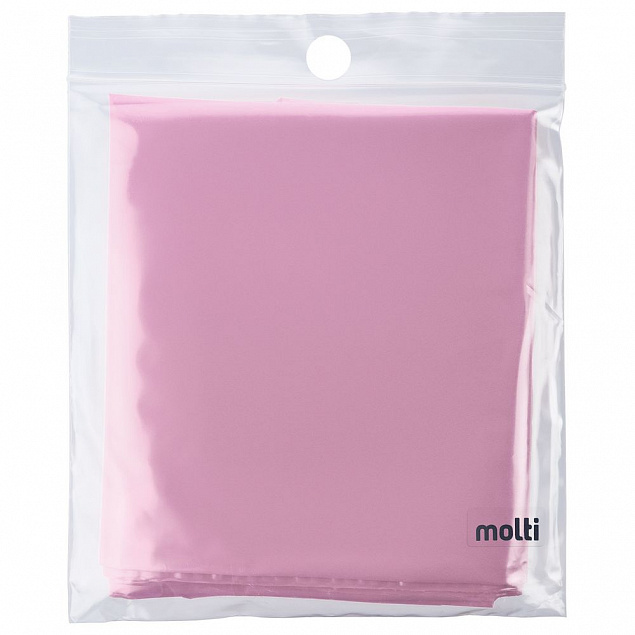 Дождевик-плащ CloudTime, розовый с логотипом  заказать по выгодной цене в кибермаркете AvroraStore