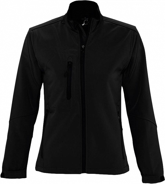 Куртка женская на молнии ROXY 340 черная с логотипом  заказать по выгодной цене в кибермаркете AvroraStore