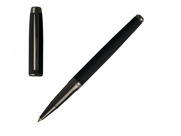 Ручка роллер Chorus Black с логотипом  заказать по выгодной цене в кибермаркете AvroraStore