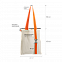Шоппер Superbag с ремувкой 4sb (неокрашенный с оранжевым) с логотипом  заказать по выгодной цене в кибермаркете AvroraStore