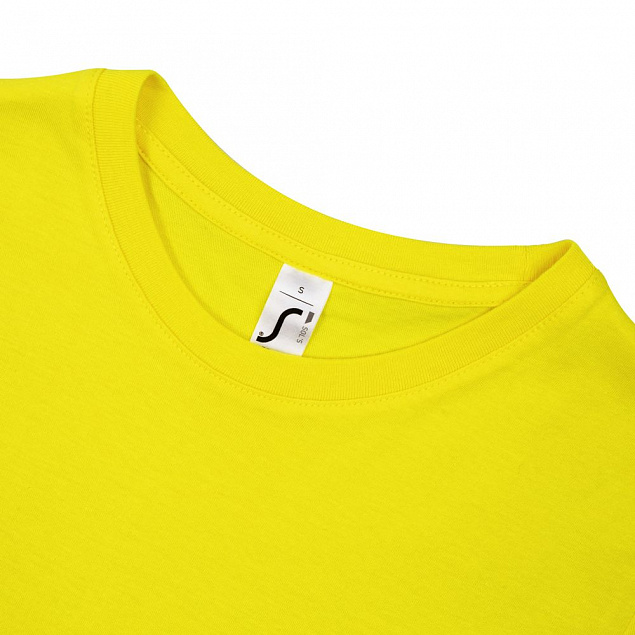 Футболка женская REGENT WOMEN, лимонно-желтая с логотипом  заказать по выгодной цене в кибермаркете AvroraStore