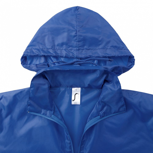 Ветровка унисекс SHIFT, темно-синяя с логотипом  заказать по выгодной цене в кибермаркете AvroraStore