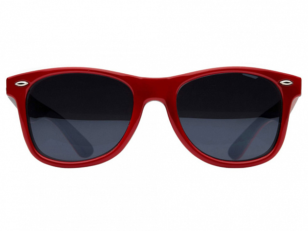 Очки солнцезащитные Crockett, красный/черный с логотипом  заказать по выгодной цене в кибермаркете AvroraStore