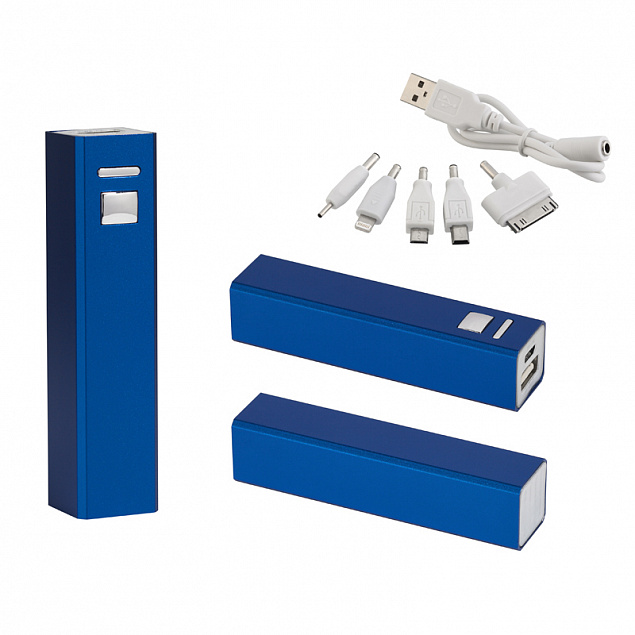 Зарядное устройство "Баланс" 2200 mAh, темно-синий с логотипом  заказать по выгодной цене в кибермаркете AvroraStore