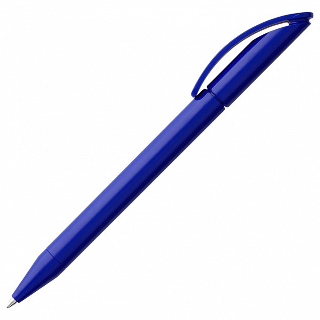 Ручка шариковая Prodir DS3 TPP, синяя с логотипом  заказать по выгодной цене в кибермаркете AvroraStore