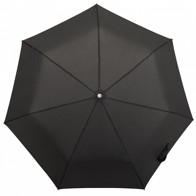 Складной зонт TAKE IT DUO, черный с логотипом  заказать по выгодной цене в кибермаркете AvroraStore