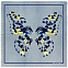 Платок Madeleine, голубой с логотипом  заказать по выгодной цене в кибермаркете AvroraStore