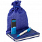 Подарочный мешок Foster Thank, M, синий с логотипом  заказать по выгодной цене в кибермаркете AvroraStore