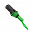 Противоштормовой автоматический зонт Line, зеленый с логотипом  заказать по выгодной цене в кибермаркете AvroraStore