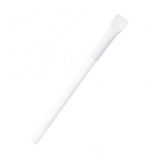 Ручка картонная Greta с колпачком - Белый BB с логотипом  заказать по выгодной цене в кибермаркете AvroraStore