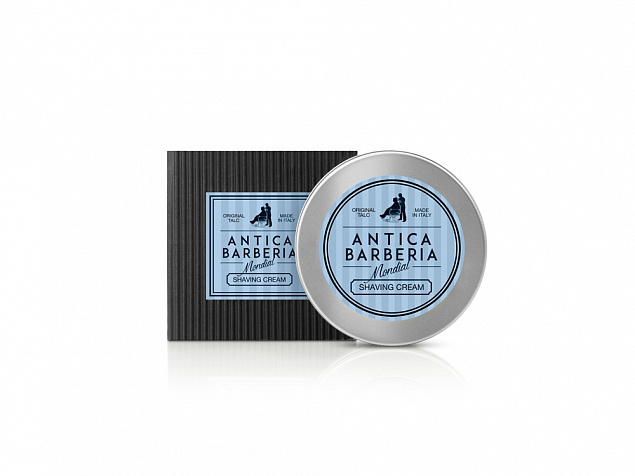 Крем для бритья Antica Barberia «ORIGINAL TALC», фужерно-амбровый аромат, 150 мл с логотипом  заказать по выгодной цене в кибермаркете AvroraStore