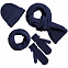 Варежки Nordkyn, синие с логотипом  заказать по выгодной цене в кибермаркете AvroraStore