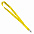 Ланъярд NECK, желтый, полиэстер, 2х50 см с логотипом  заказать по выгодной цене в кибермаркете AvroraStore